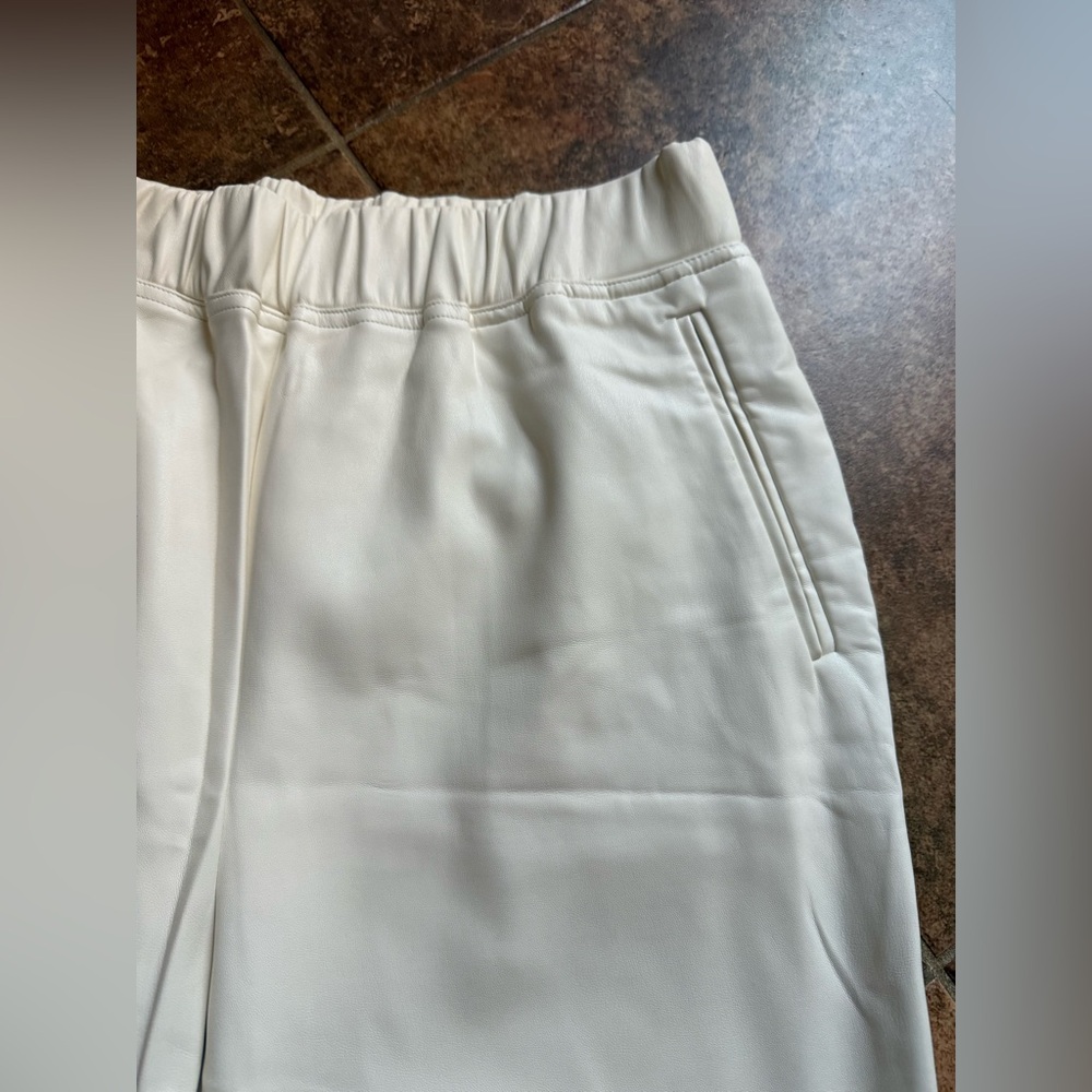 INC International Concepts Cream Track Pants - Picture 4 of 5